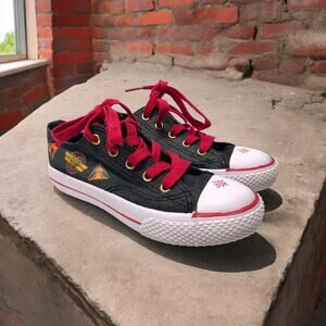 Captain Marvel Sneakers Shoes Red Laces Shimmer Size 13.5